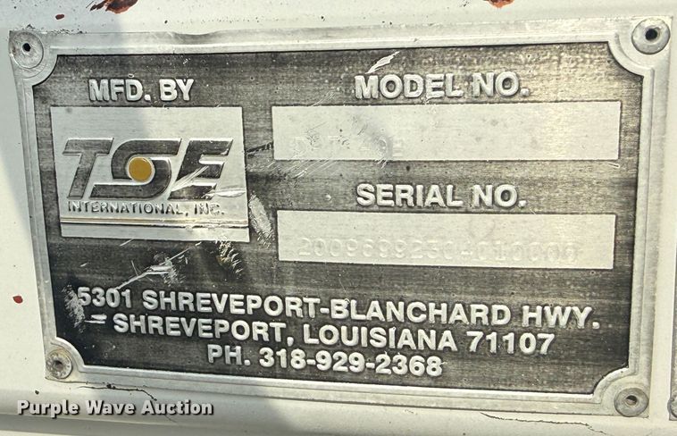 image for item EG2098 1999 TSE International DFT40B reel trailer