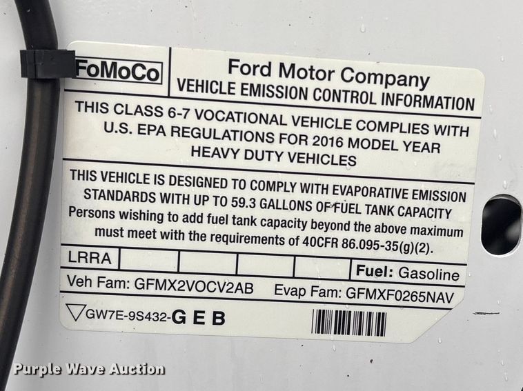 image for item EG5698 2016 Ford F650 Super Duty flatbed truck