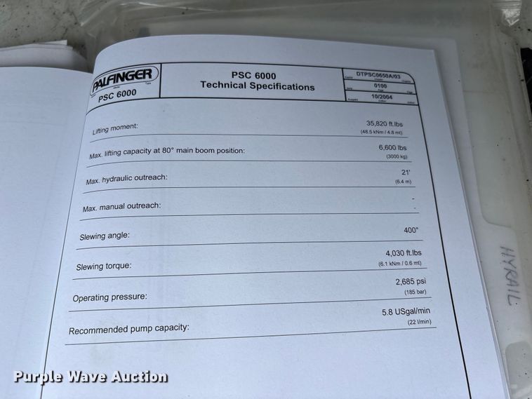 image for item EG8990 2013 Freightliner 108SD Crew Cab crane truck