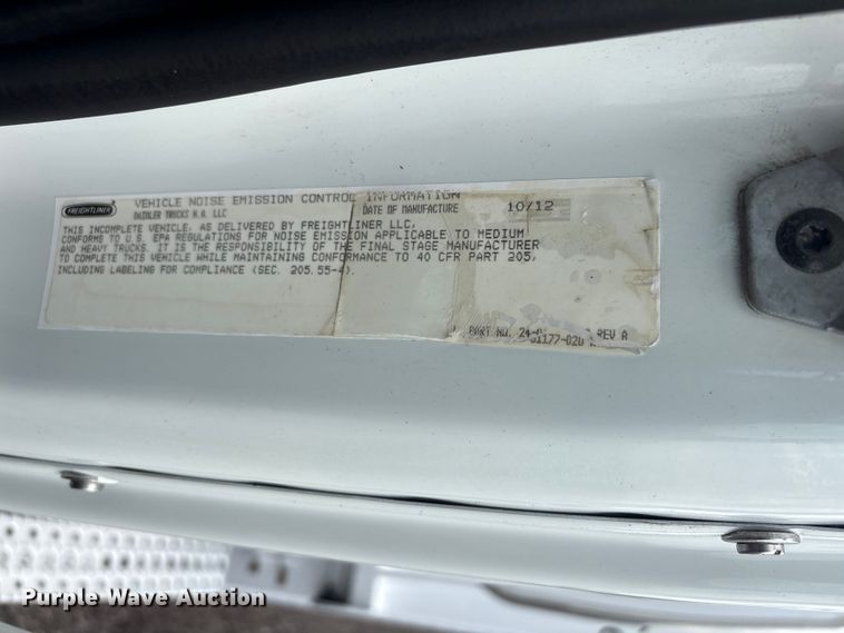 image for item EG8990 2013 Freightliner 108SD Crew Cab crane truck