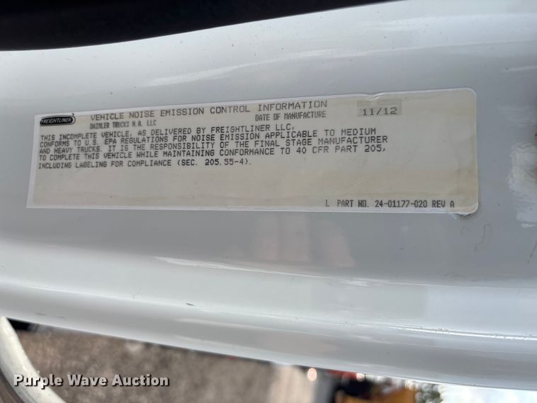 image for item EG8996 2013 Freightliner 114SD crane truck