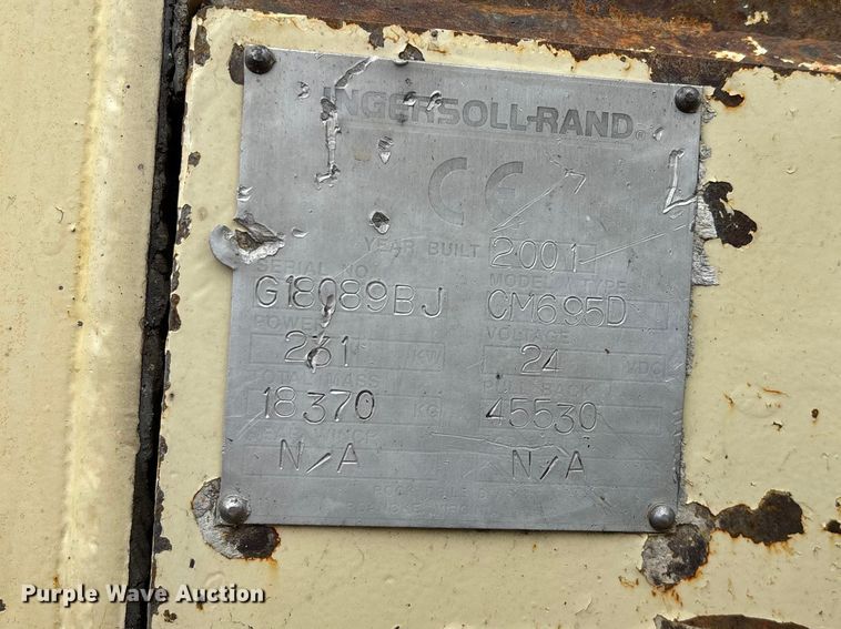 image for item EO4180 2001 Ingersoll Rand CM695D drilling rig