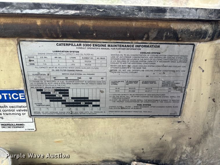 image for item EO4183 1990 Ingersoll Rand ECM690/YH100 drilling rig