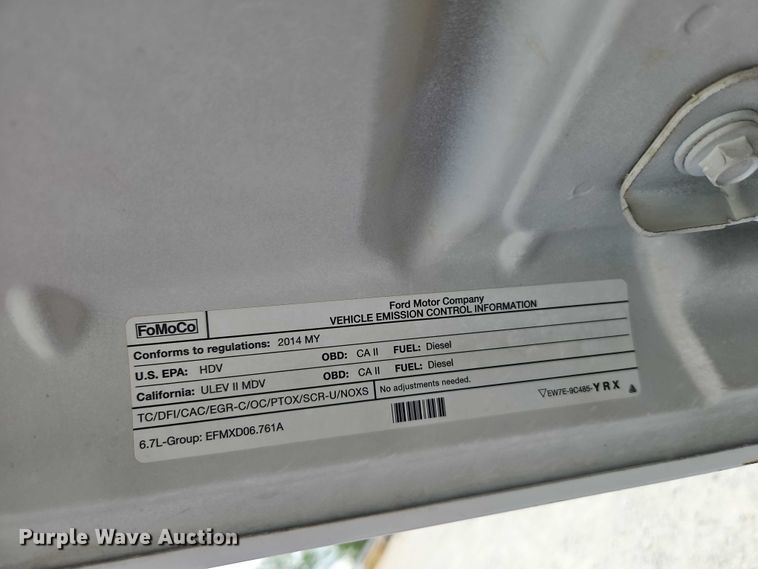 image for item EO7260 2014 Ford F250 Super Duty XL Crew Cab utility bed pickup truck
