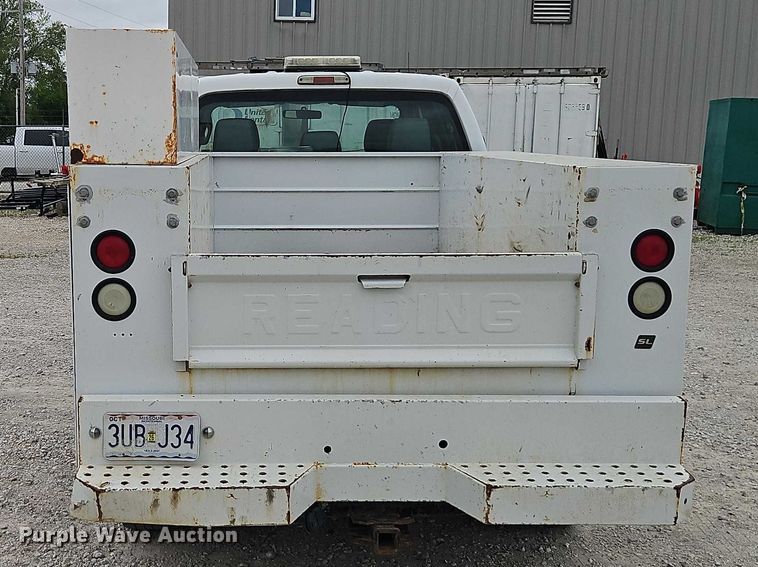 image for item EO7261 2012 Ford F250 Super Duty Crew Cab utility bed pickup truck