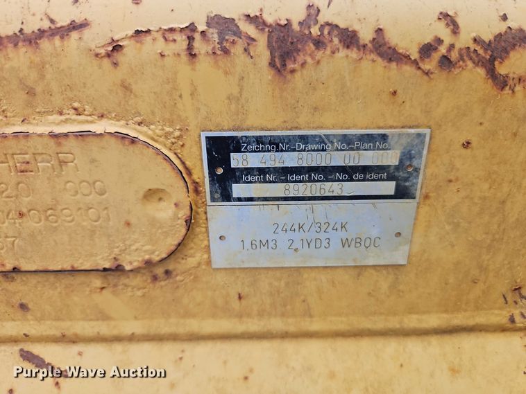 image for item EO7262 2015 John Deere 324K wheel loader