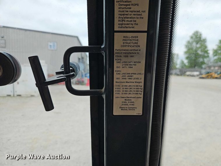 image for item EO7264 2001 John Deere 410G backhoe
