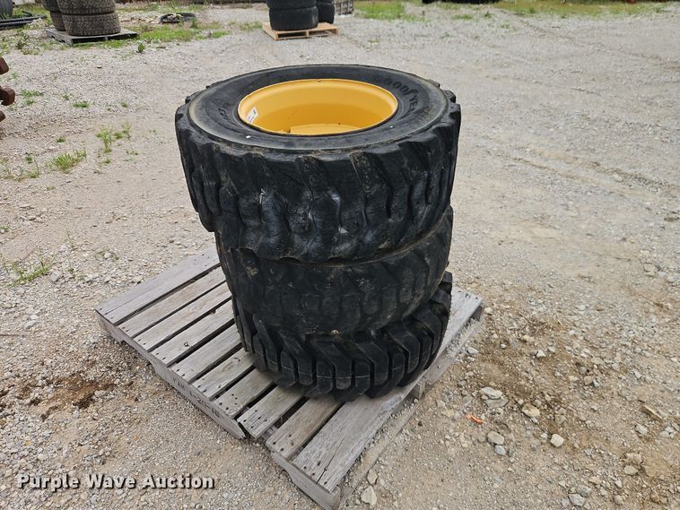 image for item EO7269 (3) 12-16.5 tires and wheels