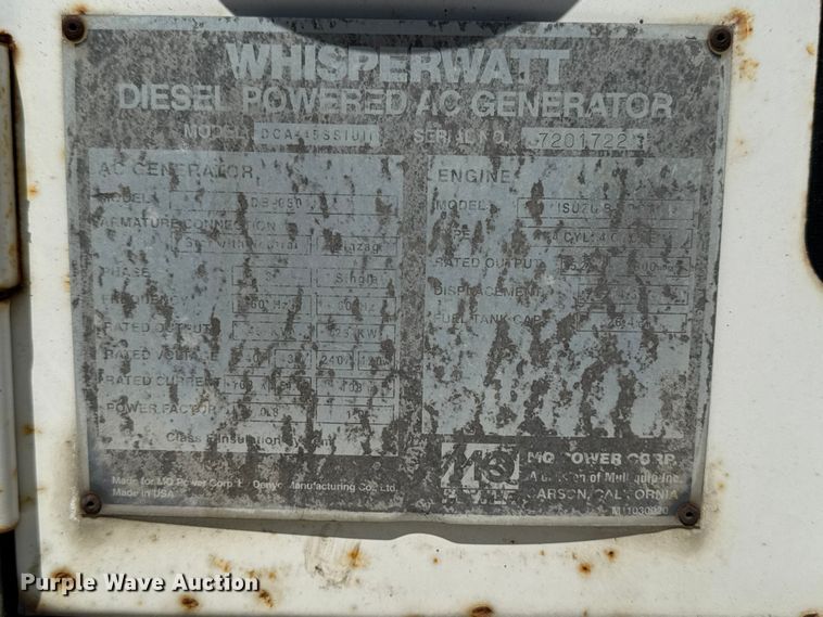 image for item ER0462 Multiquip DCA445SSIUII generator