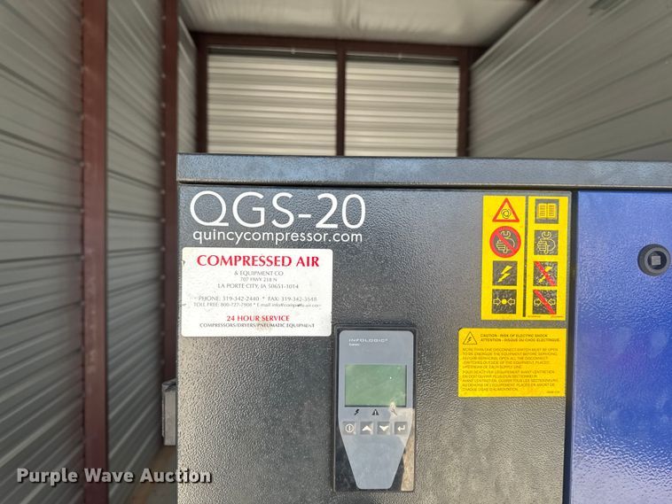 image for item ER0463 2018 Quincy QGS-20 air compressor