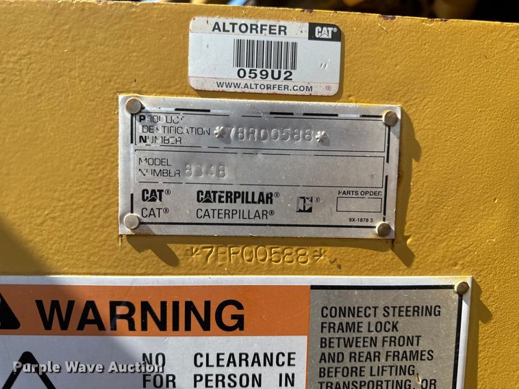 image for item ER0468 1996 Caterpillar 834B wheeled dozer
