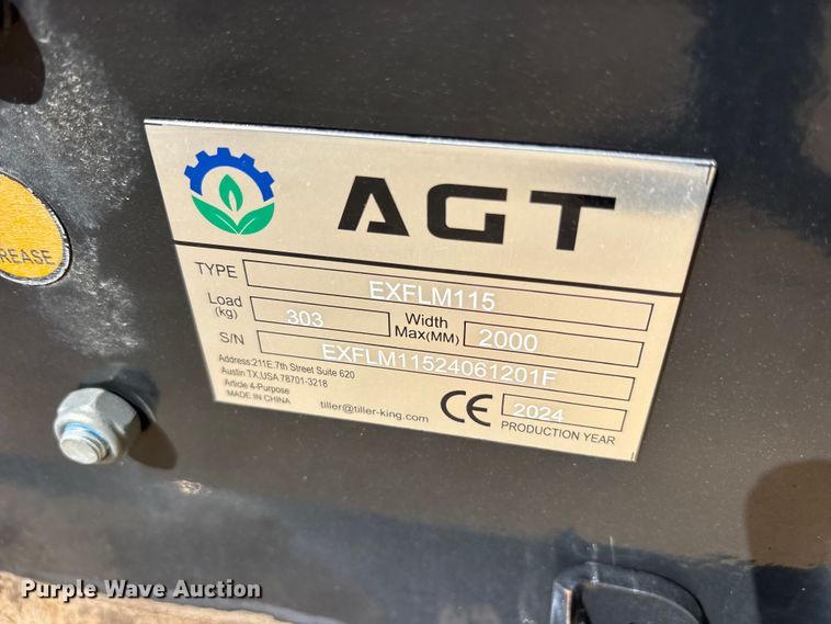image for item ES8816 2024 AGT EXFLM115 excavator flail mower