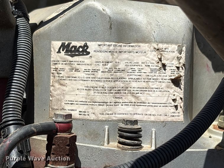 image for item ES8883 2007 Mack CTP713 dump truck