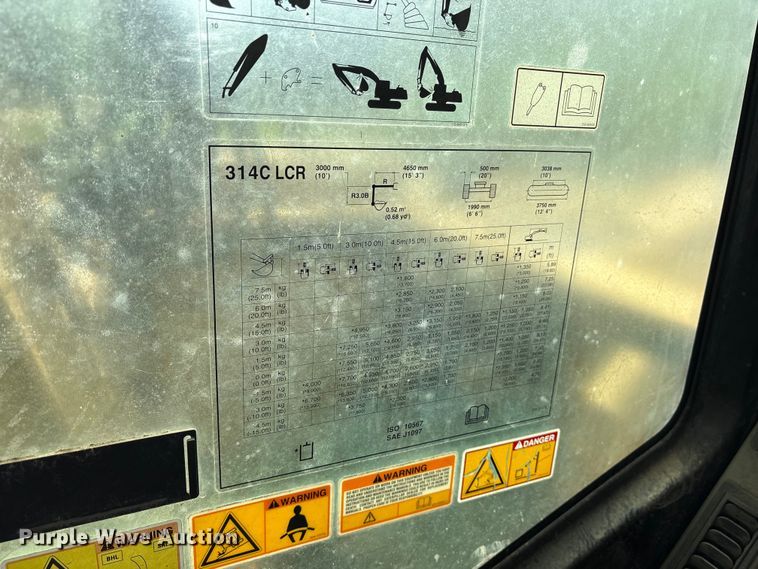 image for item ES8891 2006 Caterpillar 314C LCR excavator