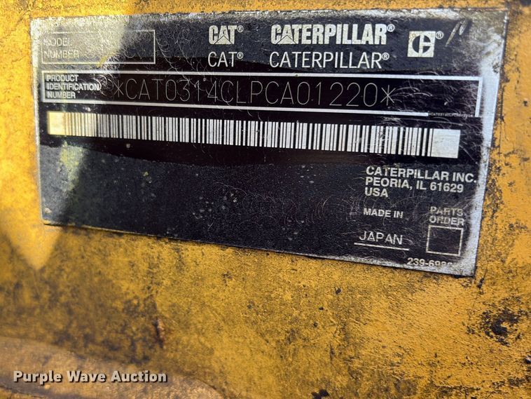 image for item ES8891 2006 Caterpillar 314C LCR excavator