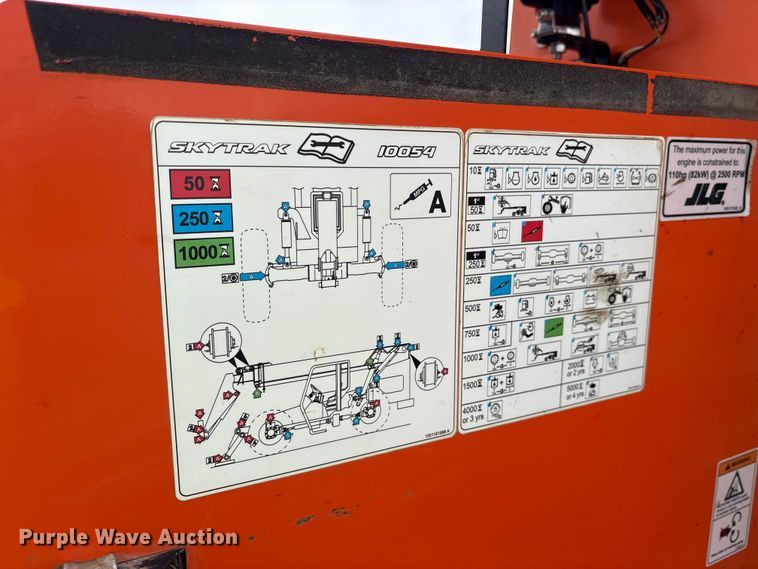 image for item ES8922 2017 JLG Skytrak 10054 telehandler