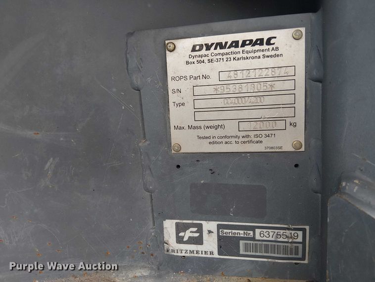 image for item ES8932 2018 Dynapac CC4200 VI double drum vibratory roller