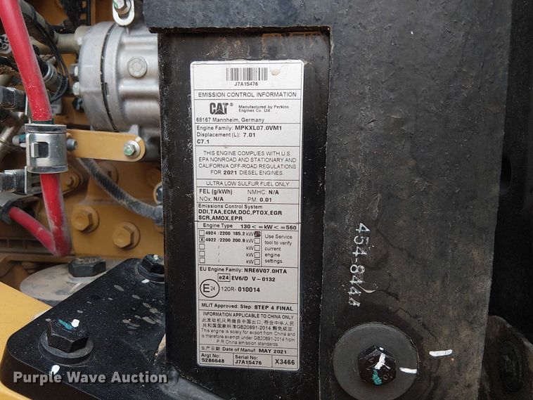 image for item ES8933 2021 Caterpillar 950M wheel loader