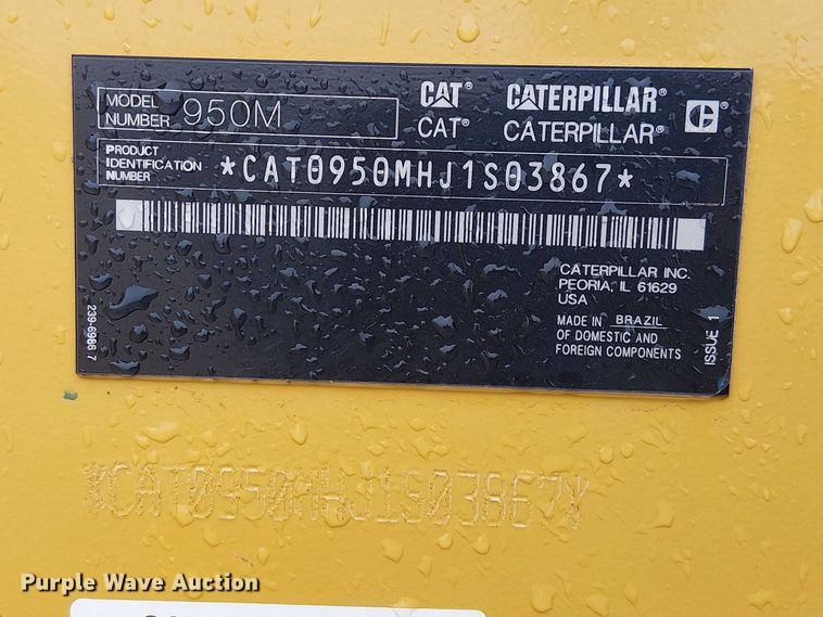 image for item ES8933 2021 Caterpillar 950M wheel loader
