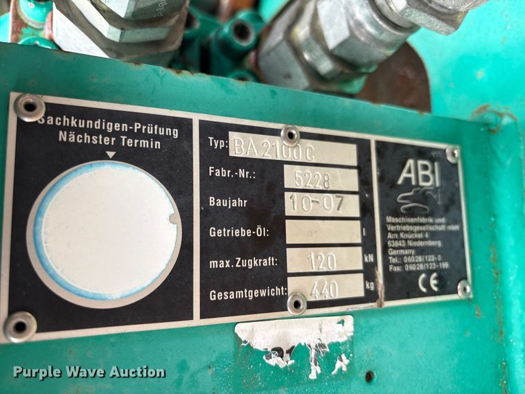 image for item ES8943 2007 ABI BA-2100C pile driver