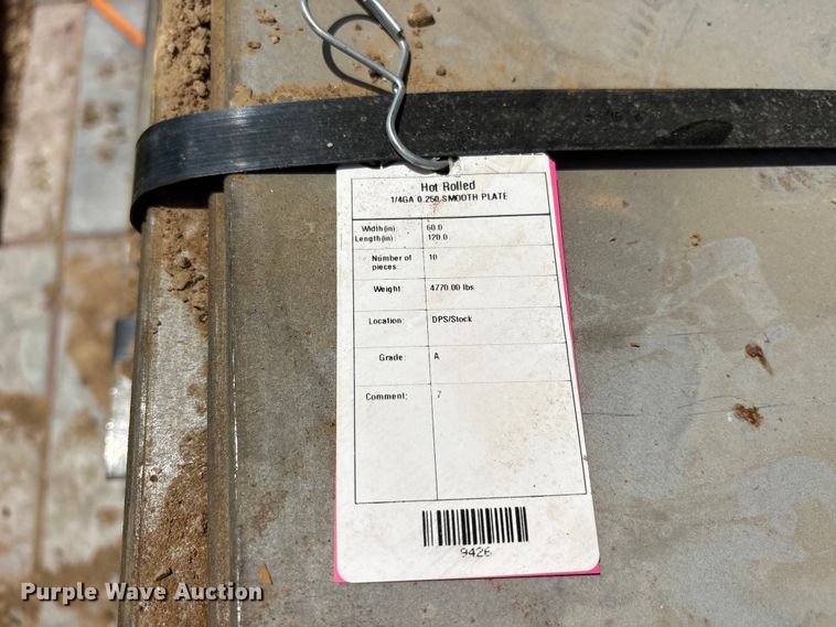 image for item ES8944 (10) 5' x 10' metal sheets