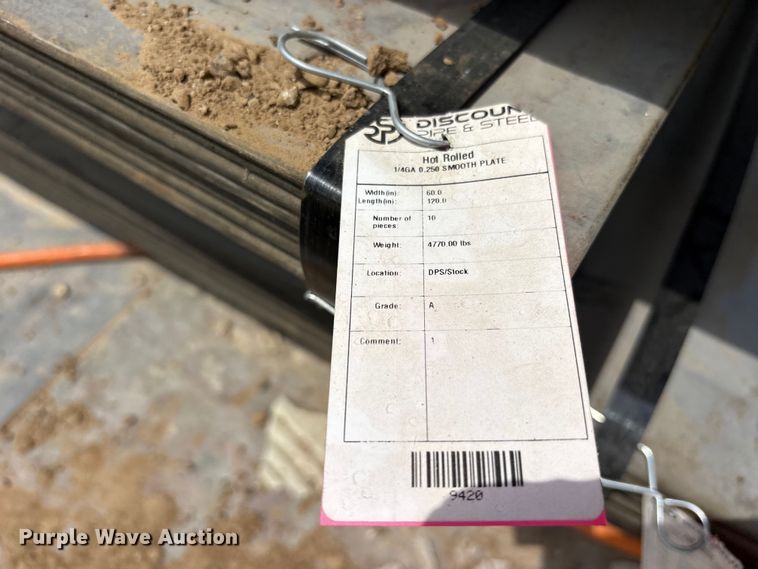 image for item ES8945 (10) 5' x 10' metal sheets