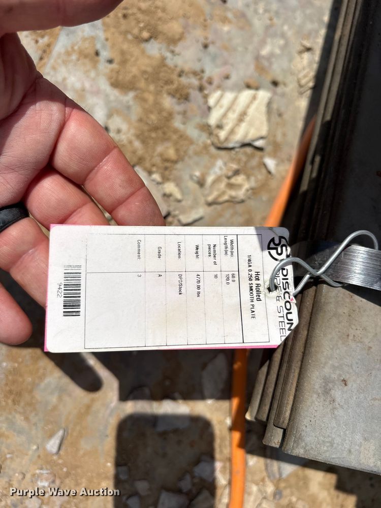 image for item ES8946 (10) 5' x 10' metal sheets