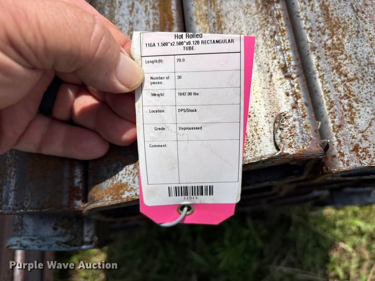 image for item ES8956 (50) joints of rectangular tubing