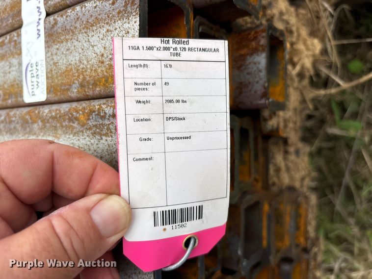 image for item ES8958 (67) joints of rectangular tubing