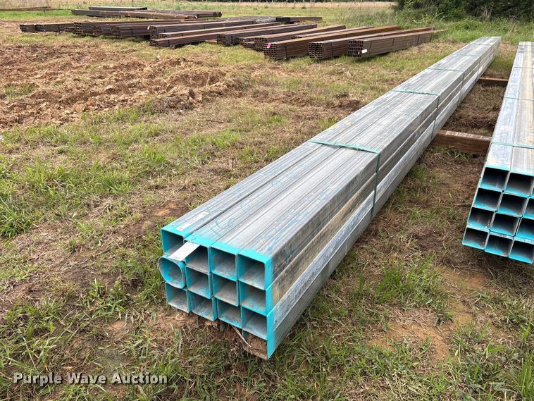 image for item ES8963 (16) joints of galvanized square tubing
