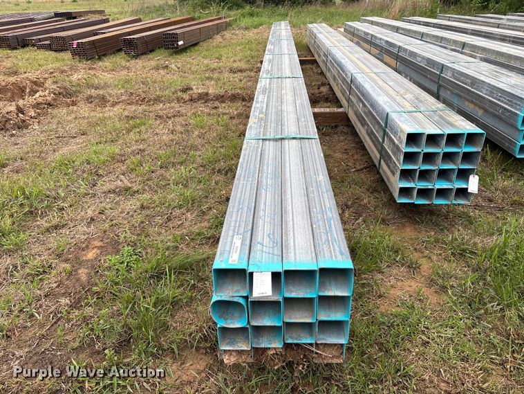 image for item ES8963 (16) joints of galvanized square tubing