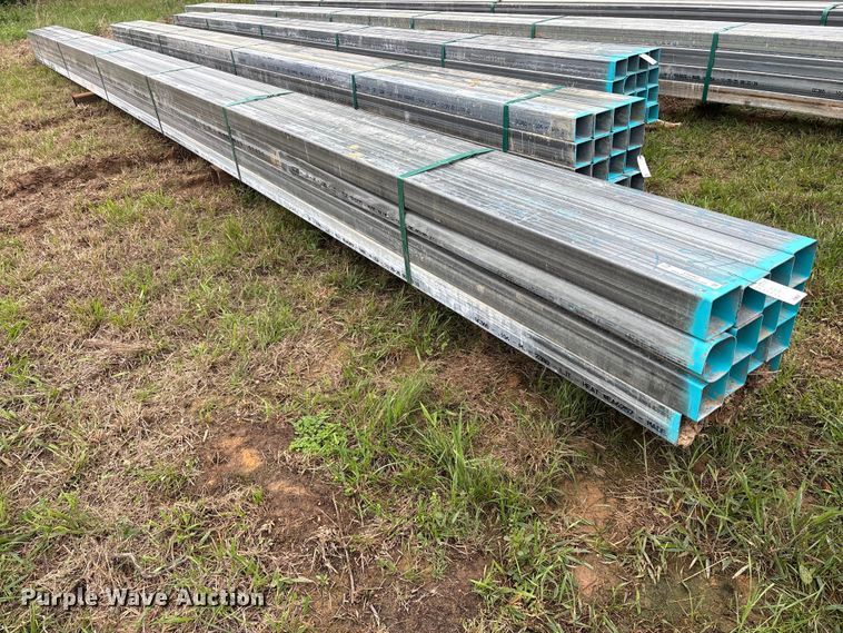image for item ES8963 (16) joints of galvanized square tubing