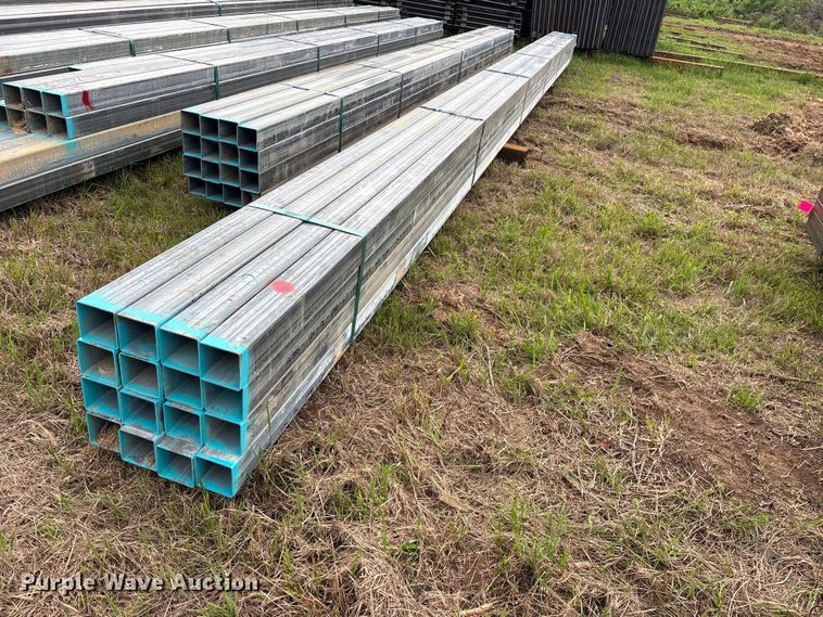 image for item ES8963 (16) joints of galvanized square tubing