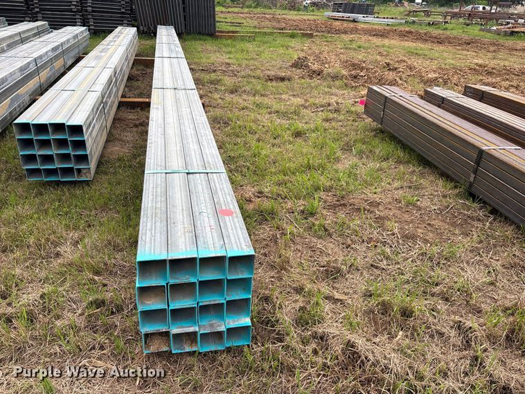 image for item ES8963 (16) joints of galvanized square tubing