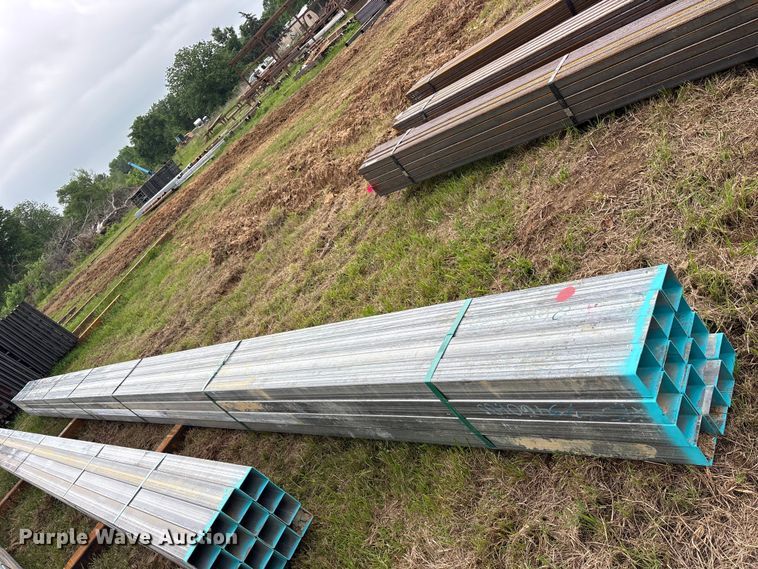 image for item ES8963 (16) joints of galvanized square tubing