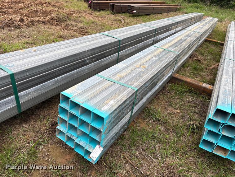 image for item ES8964 (16) joints of galvanized square tubing