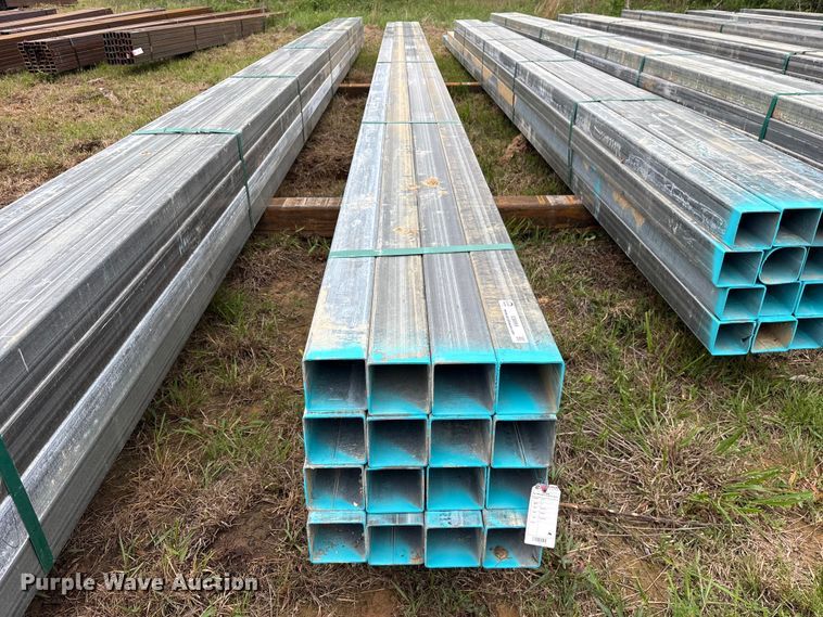 image for item ES8964 (16) joints of galvanized square tubing