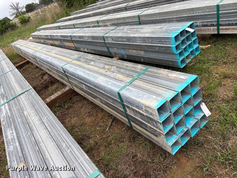 image for item ES8964 (16) joints of galvanized square tubing