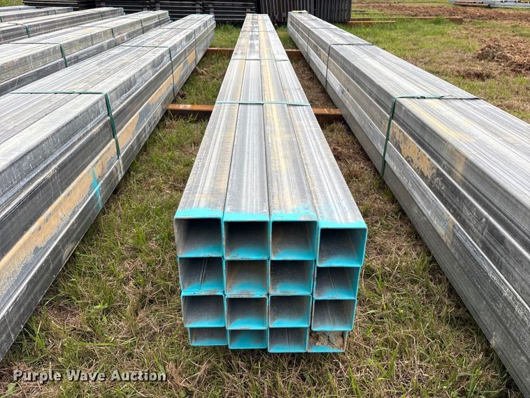 image for item ES8964 (16) joints of galvanized square tubing