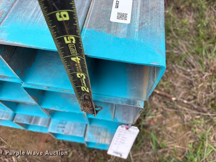 image for item ES8964 (16) joints of galvanized square tubing