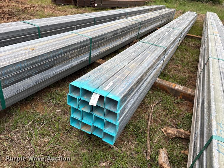 image for item ES8965 (16) joints of galvanized square tubing