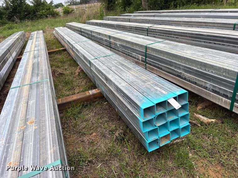 image for item ES8965 (16) joints of galvanized square tubing
