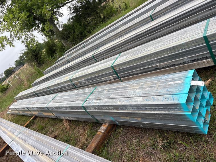 image for item ES8965 (16) joints of galvanized square tubing