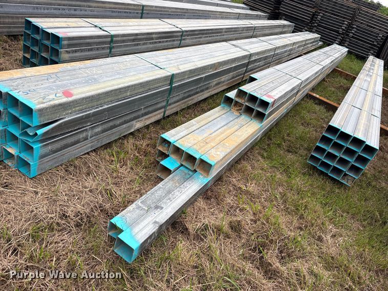 image for item ES8965 (16) joints of galvanized square tubing