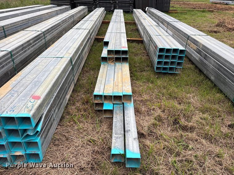 image for item ES8965 (16) joints of galvanized square tubing