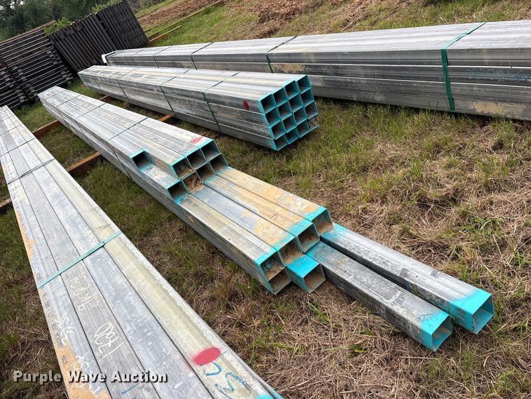 image for item ES8965 (16) joints of galvanized square tubing