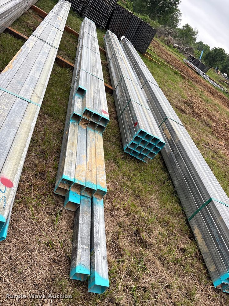 image for item ES8965 (16) joints of galvanized square tubing