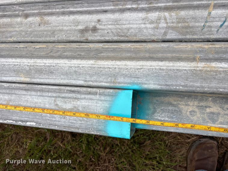 image for item ES8965 (16) joints of galvanized square tubing