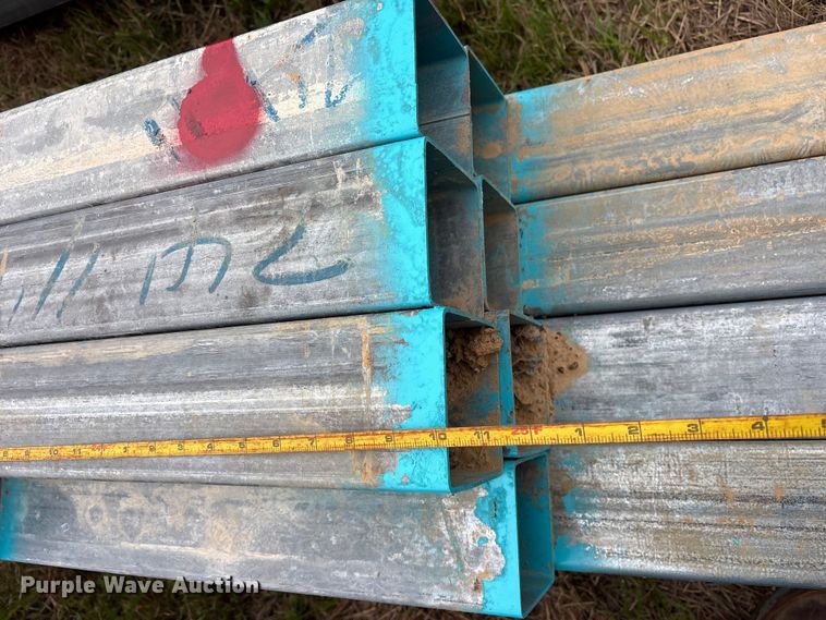 image for item ES8965 (16) joints of galvanized square tubing