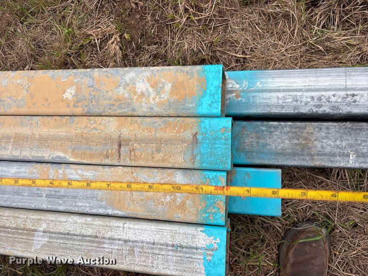 image for item ES8965 (16) joints of galvanized square tubing